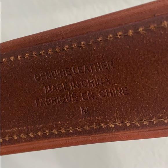 Brown leather belt - Picture 4 of 4